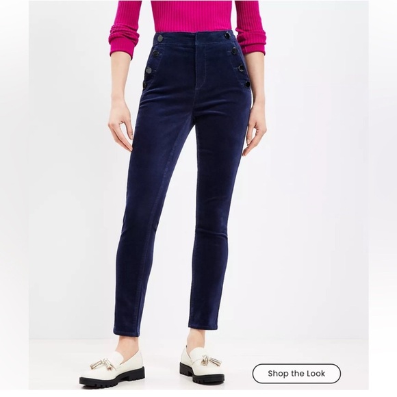 LOFT Pants - Mariner Skinny Pants in Velvet Size 27
